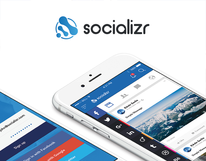 Socializr – Brand Identity & UI